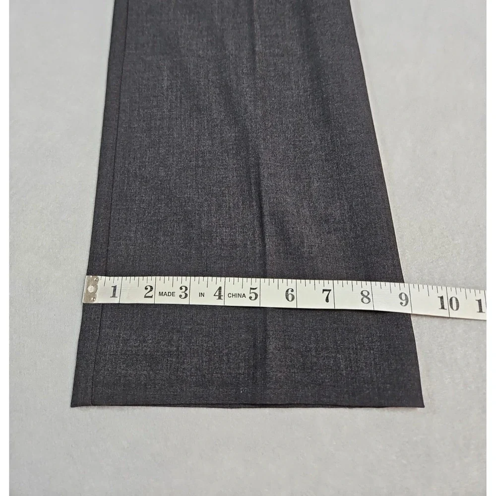 Liz Claiborne Womens Gray Audra Straight Leg Career Slacks Size 12 NWT
